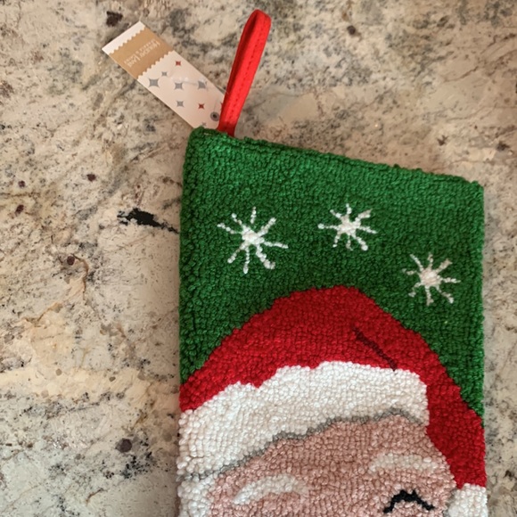 Holiday Lane's smiling Santa Stocking - Picture 5 of 6